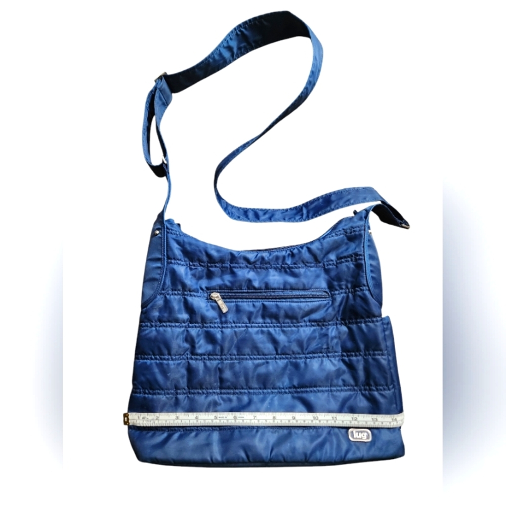 LUG blue Quilted Shoulder Bag